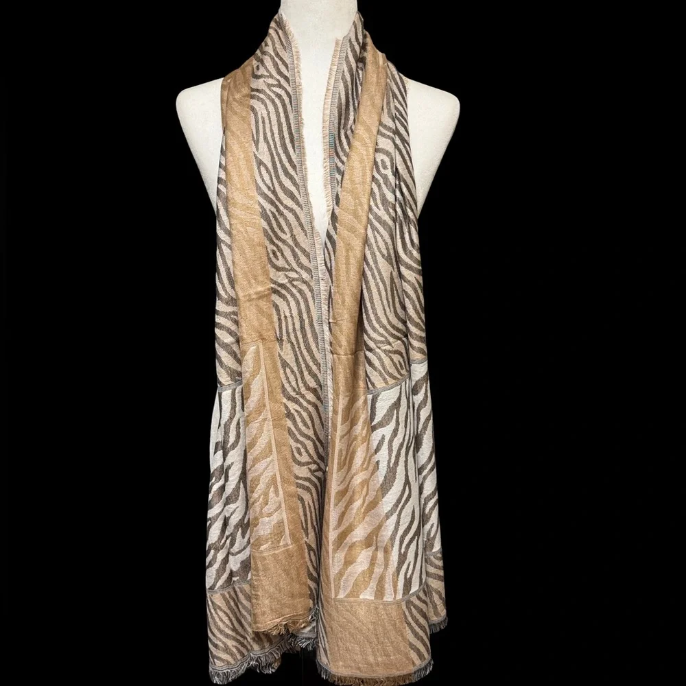 Zebra Animal Pattern Shawl Scarf
